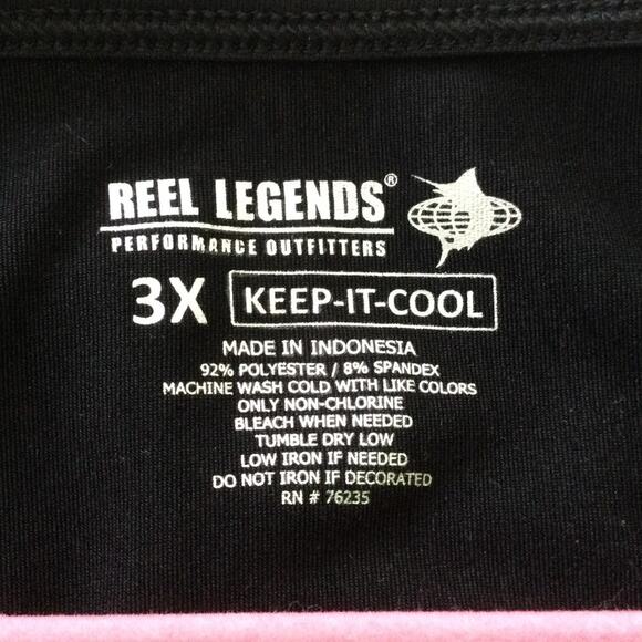 Reel Legends Keep it Cool Performance Dress Black 3XL - Picture 3 of 3